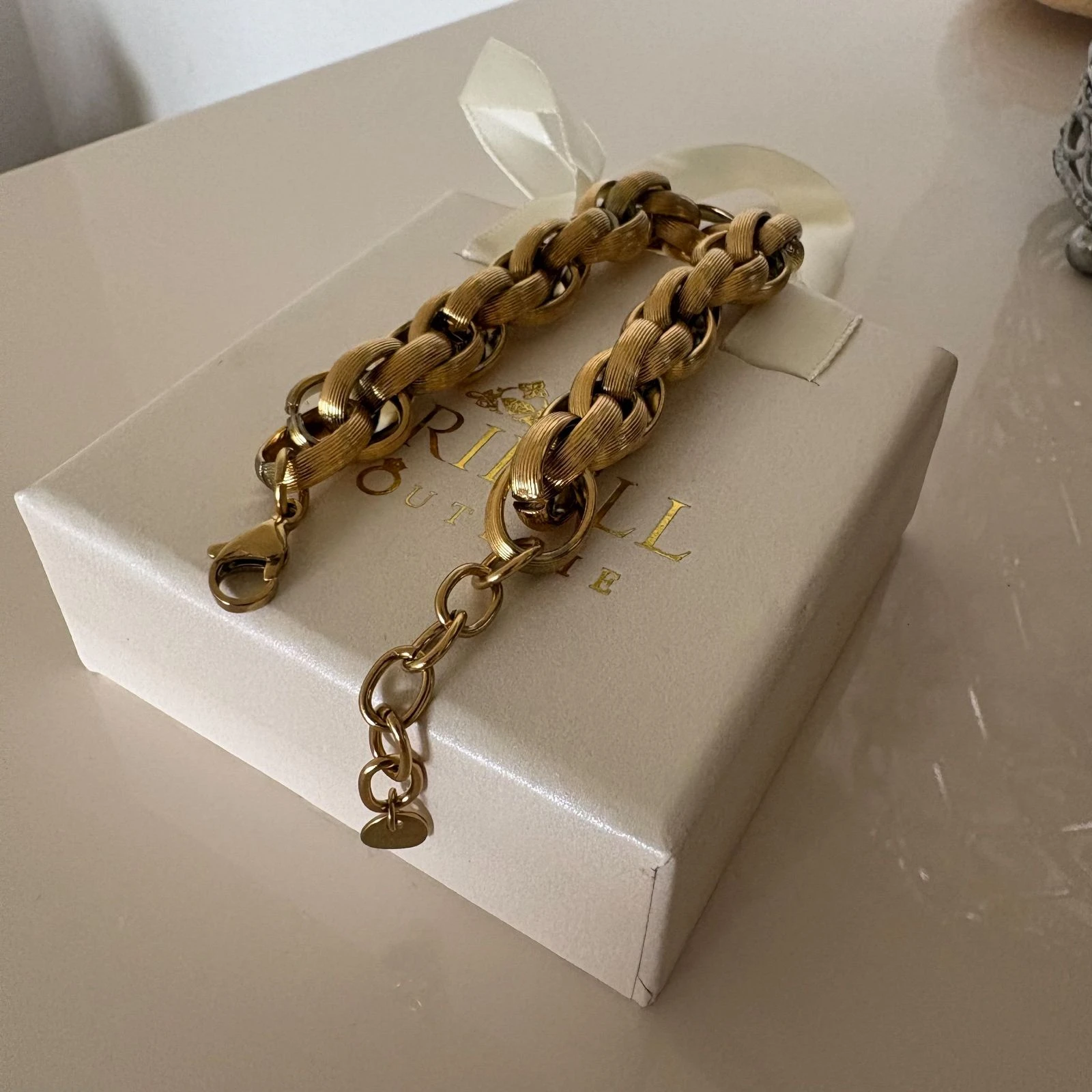 Gouden stalen kralenarmband – photo 2
